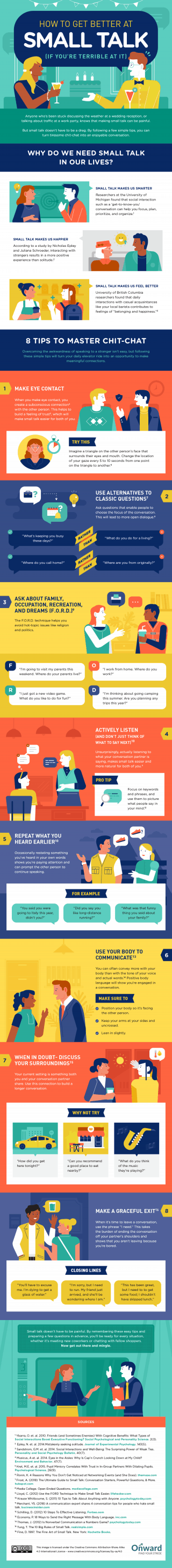 how to get better at small talk at work